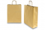 Paper carrier bags with twisted handles - gold, 320 x 120 x 410 mm, 100 gsm | Bestbuyenvelopes.com