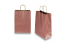 Paper carrier bags with twisted handles - dark red metallic, 260 x 120 x 350 mm, 90 gsm | Bestbuyenvelopes.com