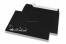 Coloured Christmas envelopes - Black, with sleigh | Bestbuyenvelopes.com