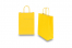 Paper carrier bags with twisted handles - yellow, 220 x 100 x 310 mm, 90 gsm | Bestbuyenvelopes.com