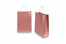 Paper carrier bags with twisted handles - red metallic, 220 x 100 x 310 mm, 90 gsm | Bestbuyenvelopes.com