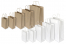 Paper carrier bags with twisted handles - white, brown and brown striped | Bestbuyenvelopes.com