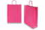 Paper carrier bags with twisted handles - bright pink, 320 x 120 x 410 mm, 100 gsm | Bestbuyenvelopes.com