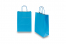 Paper carrier bags with twisted handles - blue, 220 x 100 x 310 mm, 90 gsm | Bestbuyenvelopes.com