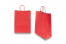 Paper carrier bags with twisted handles - bright red, 260 x 120 x 350 mm, 90 gsm | Bestbuyenvelopes.com