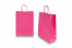 Paper carrier bags with twisted handles - bright pink, 260 x 120 x 350 mm, 90 gsm | Bestbuyenvelopes.com