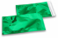 Coloured metallic foil envelopes green  - 114 x 229 mm | Bestbuyenvelopes.com