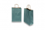 Paper carrier bags with twisted handles - dark blue metallic, 220 x 100 x 310 mm, 90 gsm | Bestbuyenvelopes.com