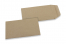 Coloured pocket envelopes - Brown kraft, 65 x 105 mm | Bestbuyenvelopes.com