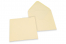 Coloured greeting card envelopes - ivory white, 155 x 155 mm | Bestbuyenvelopes.com