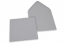 Coloured greeting card envelopes - grey, 155 x 155 mm | Bestbuyenvelopes.com