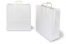 Paper carrier bags with folded handles - white, 450 x 170 x 420 mm | Bestbuyenvelopes.com