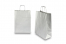 Paper carrier bags with twisted handles - silver, 260 x 120 x 350 mm, 90 gsm | Bestbuyenvelopes.com