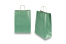 Paper carrier bags with twisted handles - green metallic, 260 x 120 x 350 mm, 90 gsm | Bestbuyenvelopes.com