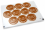 Baptism envelope seals - il mio battesimo brown with white wreath | Bestbuyenvelopes.com