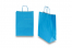 Paper carrier bags with twisted handles - blue, 260 x 120 x 350 mm, 90 gsm | Bestbuyenvelopes.com