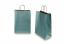 Paper carrier bags with twisted handles - petrol metallic, 260 x 120 x 350 mm, 90 gsm | Bestbuyenvelopes.com