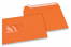 Orange, coloured window envelopes, 162 x 229 mm (A5), window on the left, windowsize 45 x 90 mm, windowposition 20 mm from the left / 60 mm from the bottom, peal and seal closure, 120 gram coloured paper | Bestbuyenvelopes.com