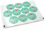 Love envelope seals - happy valentine's day light blue with pink hearts | Bestbuyenvelopes.com