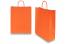 Paper carrier bags with twisted handles - orange, 320 x 120 x 410 mm, 100 gsm | Bestbuyenvelopes.com