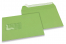 Apple green, coloured window envelopes, 110 x 220 mm (DL), window on the left, windowsize 45 x 90 mm, windowposition 20 mm from the left / 15 mm from the bottom, peal and seal closure, 120 gram coloured paper | Bestbuyenvelopes.com