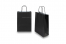 Paper carrier bags with twisted handles - black, 220 x 100 x 310 mm, 90 gsm | Bestbuyenvelopes.com