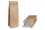 Flat bottom pouches - brown, 2000 ml / 1000 grams ground coffee | Bestbuyenvelopes.com