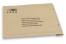 Brown grass-paper bubble envelopes - example with print on the frontside | Bestbuyenvelopes.com