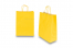 Paper carrier bags with twisted handles - yellow, 260 x 120 x 350 mm, 90 gsm | Bestbuyenvelopes.com