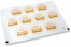 Birth envelope seals - bedstead with stars | Bestbuyenvelopes.com