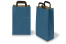 Paper carrier bags with folded handles - blue, 220 x 105 x 360 mm | Bestbuyenvelopes.com