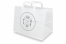 Paper take-away bags - white + snacks | Bestbuyenvelopes.com