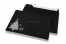 Coloured Christmas envelopes - Black, with Christmas tree | Bestbuyenvelopes.com