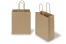 Paper carrier bags with twisted handles - brown striped, 180 x 80 x 220 mm, 90 gsm | Bestbuyenvelopes.com