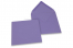 Coloured greeting card envelopes - purple, 155 x 155 mm | Bestbuyenvelopes.com