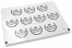 Communion envelope seals - mi primera comunión white with black wreath | Bestbuyenvelopes.com