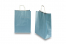 Paper carrier bags with twisted handles - blue metallic, 260 x 120 x 350 mm, 90 gsm | Bestbuyenvelopes.com