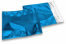 Coloured metallic foil envelopes blue - 220 x 220 mm | Bestbuyenvelopes.com