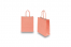 Paper carrier bags with twisted handles - salmon pink, 180 x 80 x 220 mm, 90 gsm | Bestbuyenvelopes.com