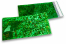 Coloured metallic foil envelopes green holographic  - 114 x 229 mm | Bestbuyenvelopes.com