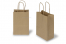 Paper carrier bags with twisted handles - brown striped, 140 x 80 x 210 mm, 90 gsm | Bestbuyenvelopes.com