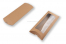 Brown pillow boxes  - 110 x 220 x 35 mm - with window 70 x 180 mm | Bestbuyenvelopes.com