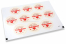 Love envelope seals - happy valentine's day red arrow through heart | Bestbuyenvelopes.com