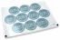 Baptism envelope seals - il mio battesimo blue with white wreath | Bestbuyenvelopes.com