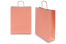 Paper carrier bags with twisted handles - salmon pink, 320 x 120 x 410 mm, 100 gsm | Bestbuyenvelopes.com