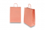 Paper carrier bags with twisted handles - salmon pink, 260 x 120 x 350 mm, 90 gsm | Bestbuyenvelopes.com