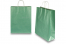 Paper carrier bags with twisted handles - green metallic, 320 x 120 x 410 mm, 100 gsm | Bestbuyenvelopes.com