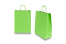 Paper carrier bags with twisted handles - green, 260 x 120 x 350 mm, 90 gsm | Bestbuyenvelopes.com