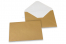 Coloured greeting card envelopes - gold, 114 x 162 mm | Bestbuyenvelopes.com