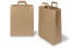 Paper carrier bags with folded handles - brown, 320 x 140 x 420 mm | Bestbuyenvelopes.com